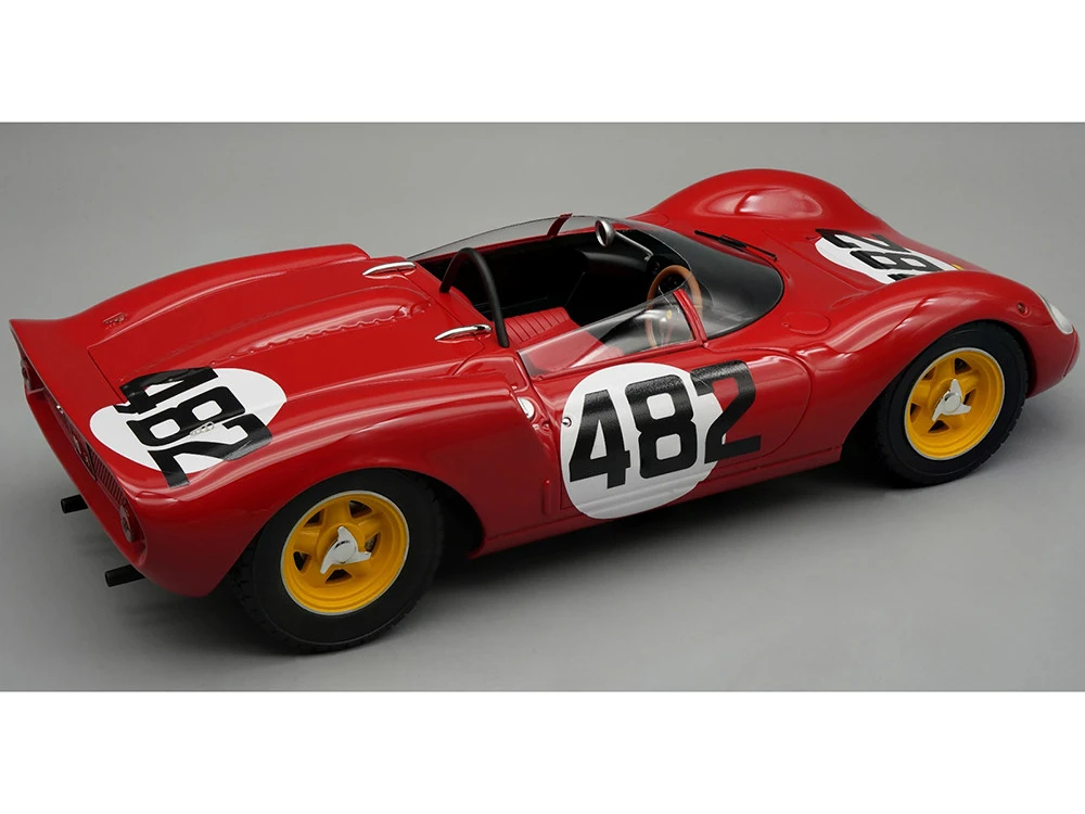 Ferrari 206 Dino SP #482 Ludovico Scarfiotti "Scuderia SEFAC" Winner "Hill Climb Cesana-Sestrieres" (1965) "Mythos Series" Limited Edition To 75 Pieces Worldwide 1/18 Model Car By Tecnomodel - Image 2