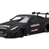 Nissan 35GT-RR Ver. 2 LB-Silhouette WORKS GT RHD (Right Hand Drive) Matt Black 1/18 Model Car By Top Speed