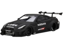 Nissan 35GT-RR Ver. 2 LB-Silhouette WORKS GT RHD (Right Hand Drive) Matt Black 1/18 Model Car By Top Speed