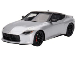 2023 Nissan Z Performance Brilliant Silver Metallic With Black Top 1/18 Model Car By Top Speed