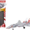 Grumman F-14A Tomcat Fighter Aircraft "VF-111 Sundowners" And Section J Of USS Enterprise (CVN-65) Aircraft Carrier Display Deck "Legendary F-14 Tomcat" Series 1/200 Diecast Model By Forces Of Valor