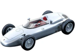 1960 Porsche 718 F2 Press Version Silver "Mythos Series" Limited Edition To 85 Pieces Worldwide 1/18 Model Car By Tecnomodel